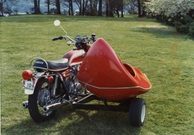 Sidecar on a Yamaha