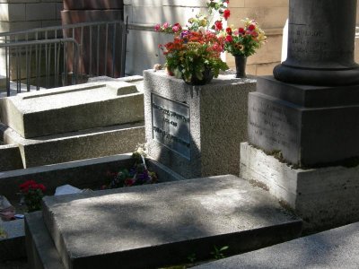 Jim Morrison's grave in Paris