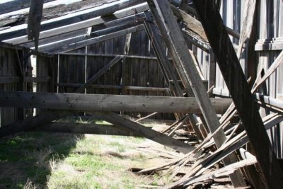 inside of barn