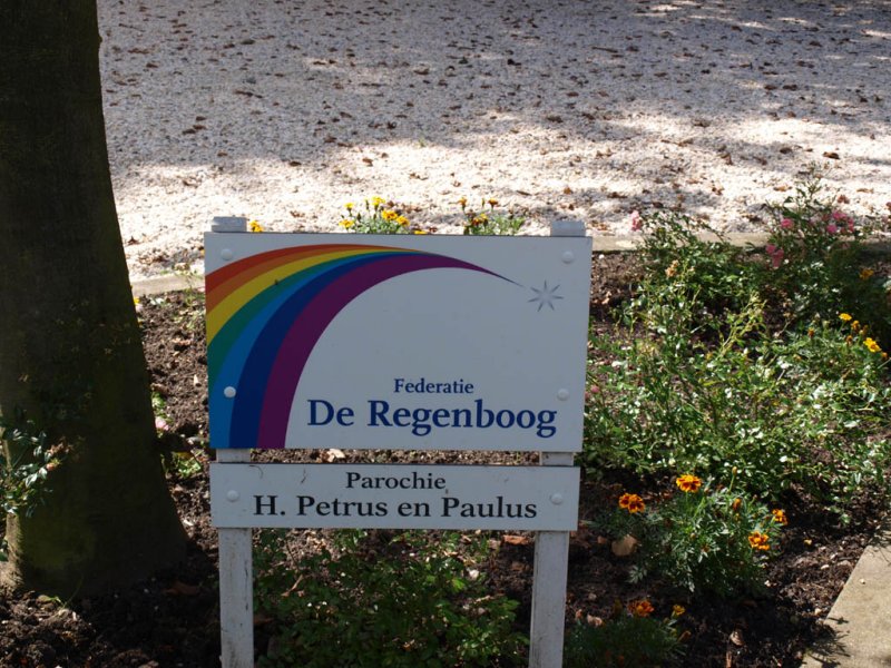 Aarlanderveen, RK kerk bord, 2008.jpg
