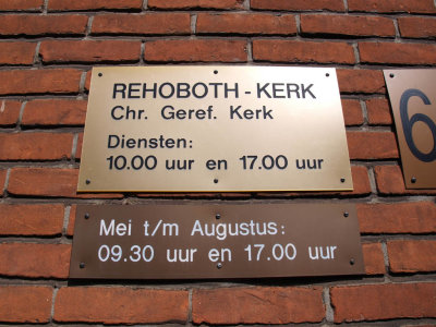 Hilversum, Rebohoth kerk bord, 2008.jpg