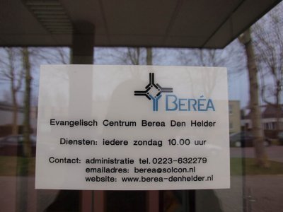 Den Helder, ev centrum Berea bord, 2009.jpg