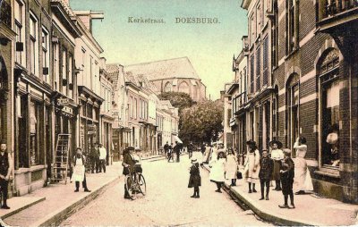 Doesburg, Kerkstraat, circa 1920