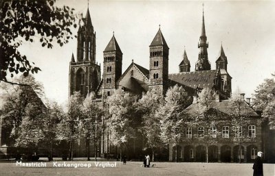 Maastricht, Vrijthof kerkengroep, voor 1955