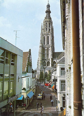 Breda, prot gem toren Grote Kerk, circa 1970