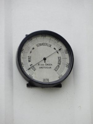 Abbekerk, barometer op NH kerk, 2007