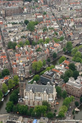 Amsterdam, Westerkerk luchtfoto