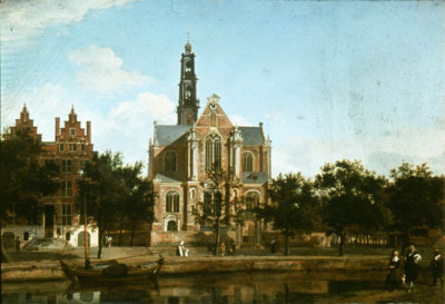 Amsterdam, Westerkerk, circa 1700 (Van der Heyden)