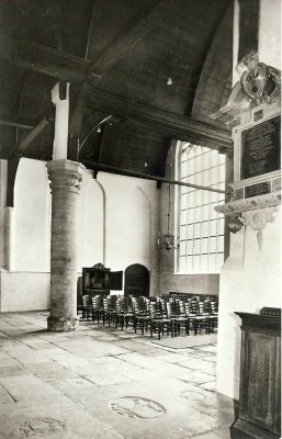 Enkhuizen, Zuider of st Pancraskerk interieur, circa 1965