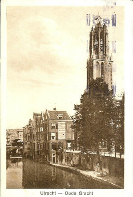 Utrecht, Dom met Oude Gracht, circa 1900