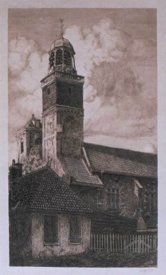 Utrecht, Nicolakerk (Nicolaaskerk), circa 1800
