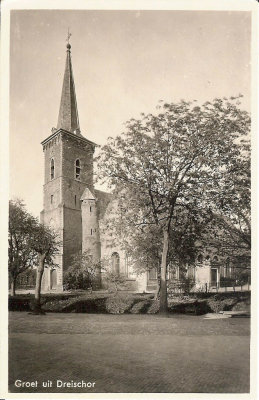 Dreischor, kerk, circa 1950