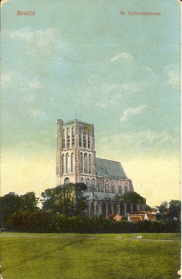 Brielle, St. Catharinatoren, circa 1920