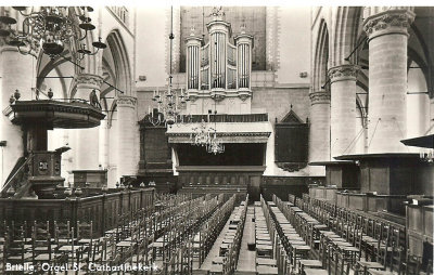 Brielle, orgel St. Catharinakerk, circa 1955