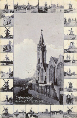 Den Haag, Grote of St Jacobskerk, circa 1900