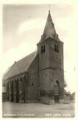 Giessen Nieuwkerk, NH kerk, circa 1935