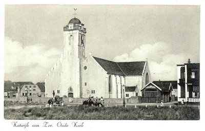 Katwijk aan Zee, Oude Kerk, circa 1938