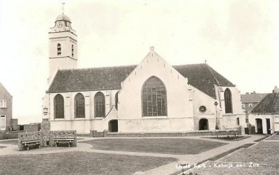 Katwijk aan Zee, Oude Kerk, circa 1955