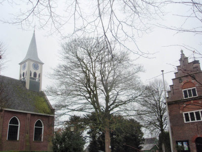 Jisp, NH kerk en Beatrixboom, 2007