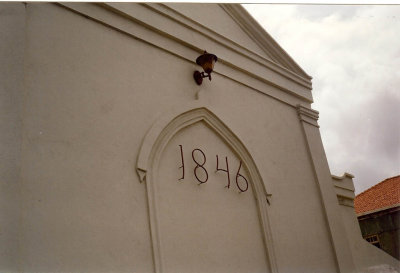 Aruba, Oranjestad, oude prot kerk 4, 1994