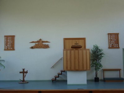 Nieuw Vennep, chr geref kerk preekstoel, 2008.jpg