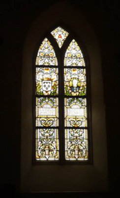 Midwolde, NH kerk glas in lood raam [004], 2008