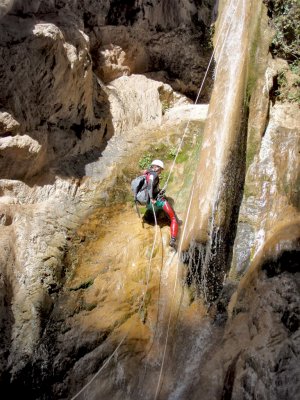 Iigo en el barranco de Lentegi