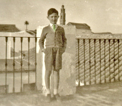 Juan en la azotea de la casa de Marchena