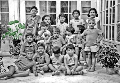 Tia Pilar con sus sobrinos - Marchena 1958