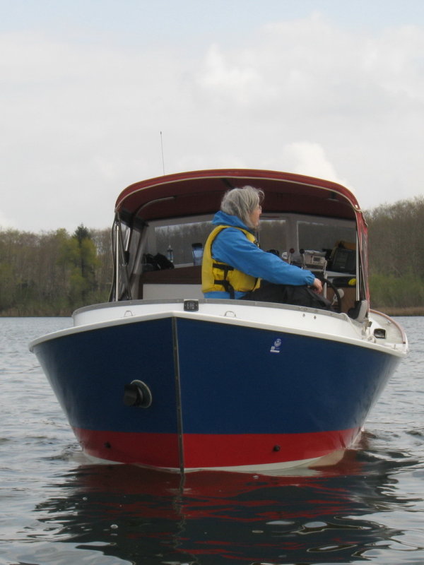 Stern view; second mate Belinda aboard