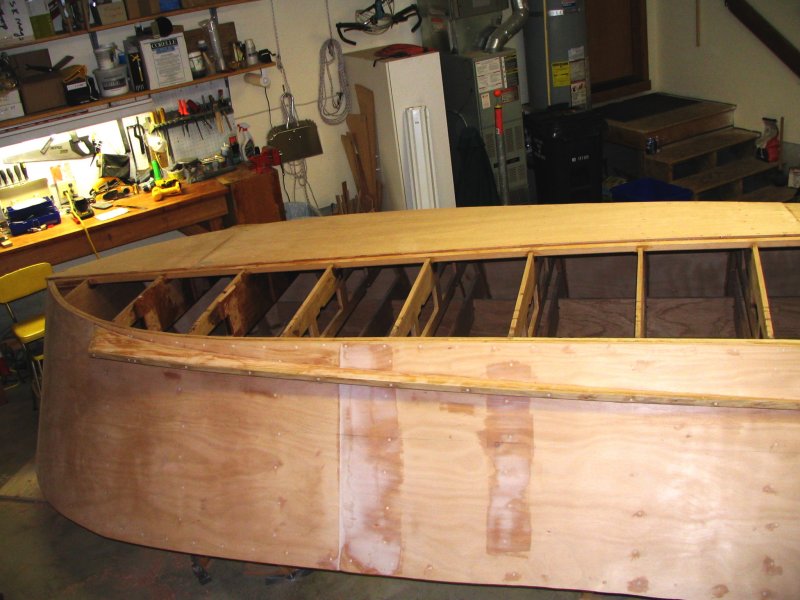 Aft empty frames; second bottom plank.