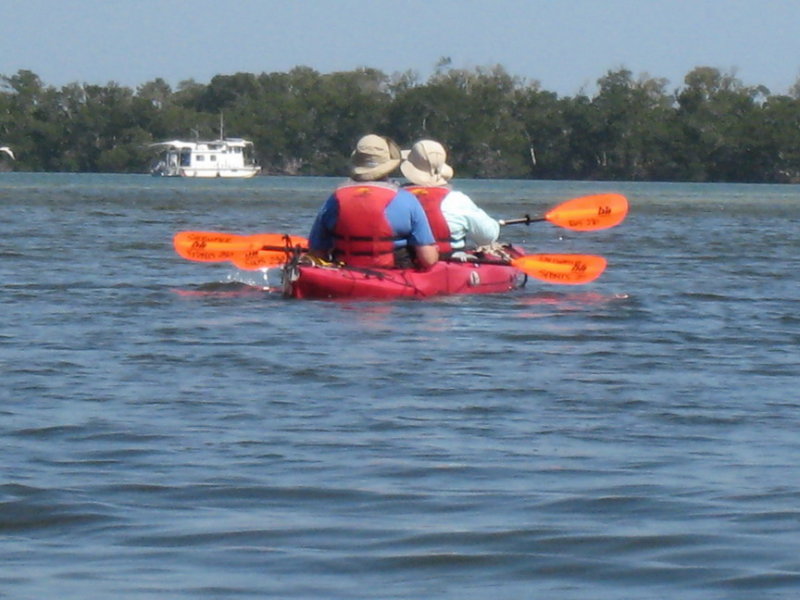 Offshore outside the mangroves, NanSea in the distance.