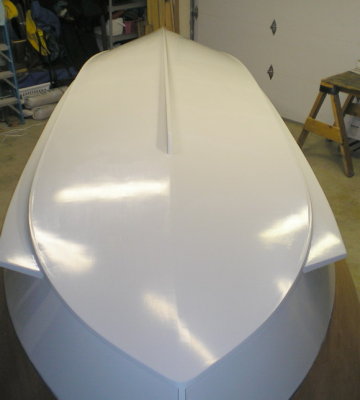Rear shot after three coats.  Each coat took about three hours.