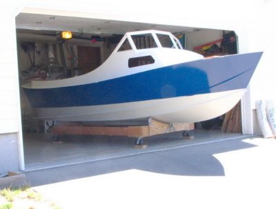 And Orcas White above. Starting to look like a boat, except it is stranded in that garage!