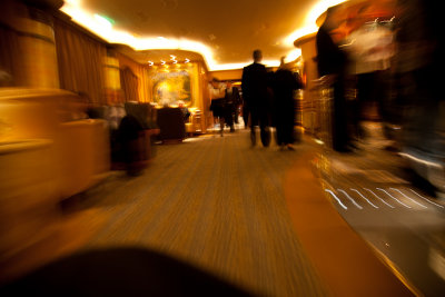 In a hurry to get to dinner