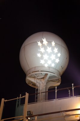 Star studded radar dome
