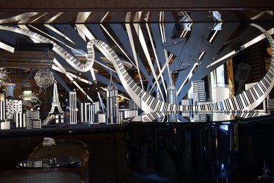 Fancy bar mirror