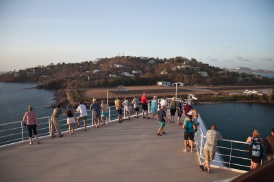 End of the runway and harbor