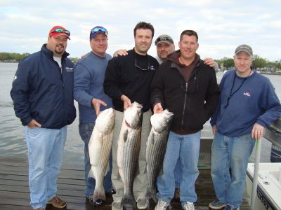 JOE PETERS (CENTER) TOOK FRIENDS FISHING