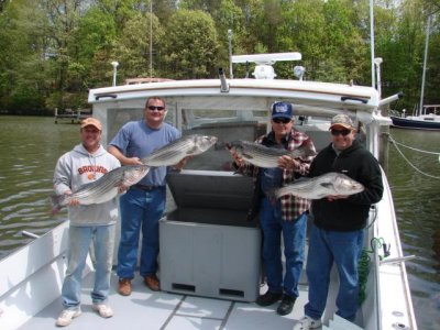 CAPT. RANDY OF THE REBECCA LYNN PUT MIKE LENNOX & FRIENDS ON FISH