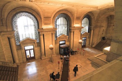 lobby, new york public library