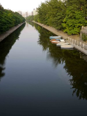 canal by the wall