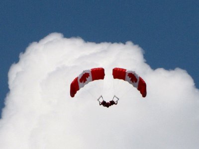 Parachutistes en tandem