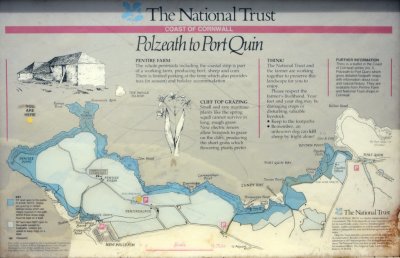 Walk map of Polzeath to Port Quin