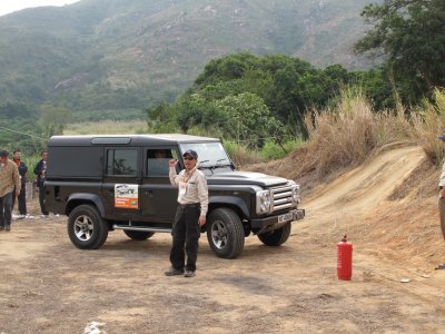 Drive side ways, with help from Co-Driver