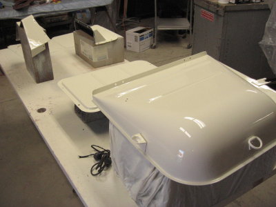 Engine cover and some other cover panels painted