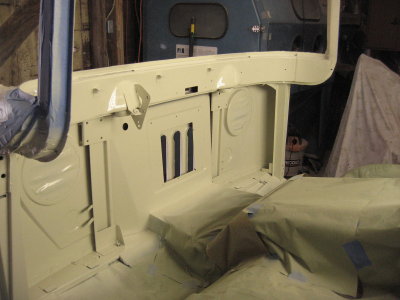 Front of interior painted