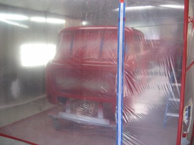 Red base on the cab
