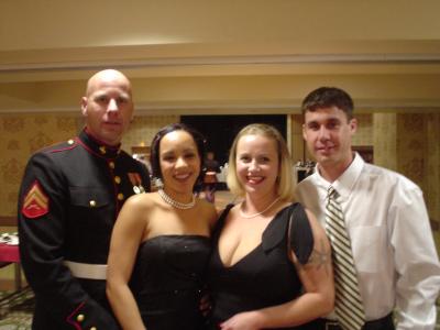 Us with Mike and Heather at the ball