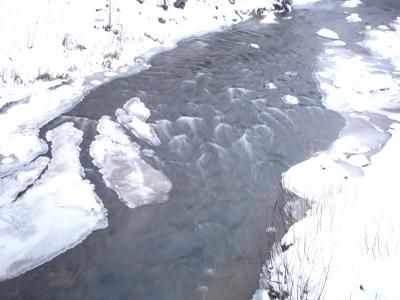 The Toila river making its ice way to the sea